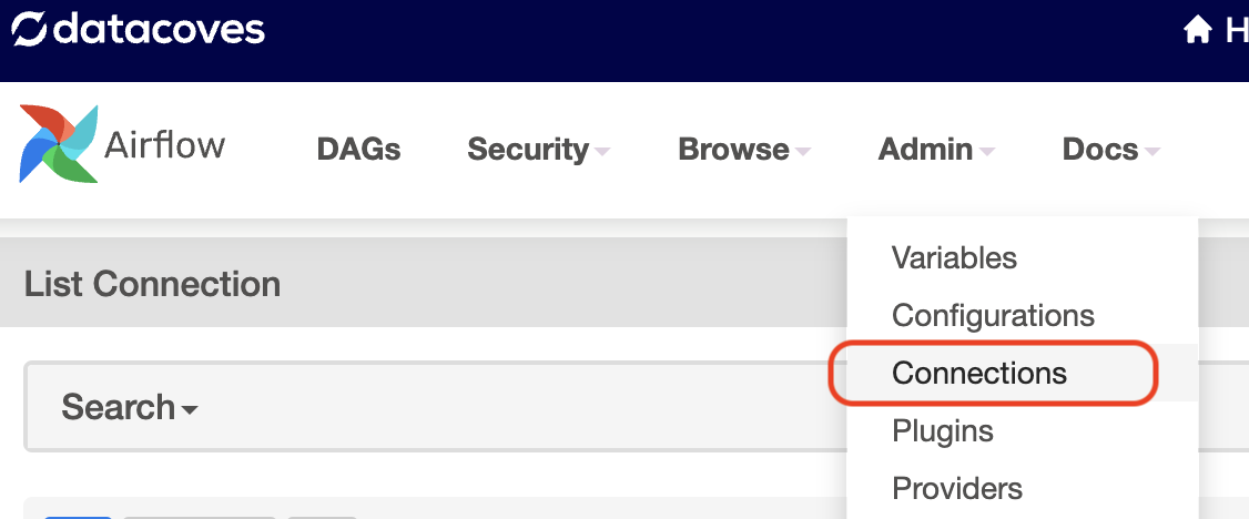 Admin Connections
