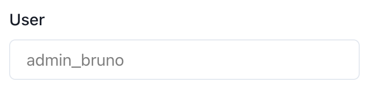 Username from template