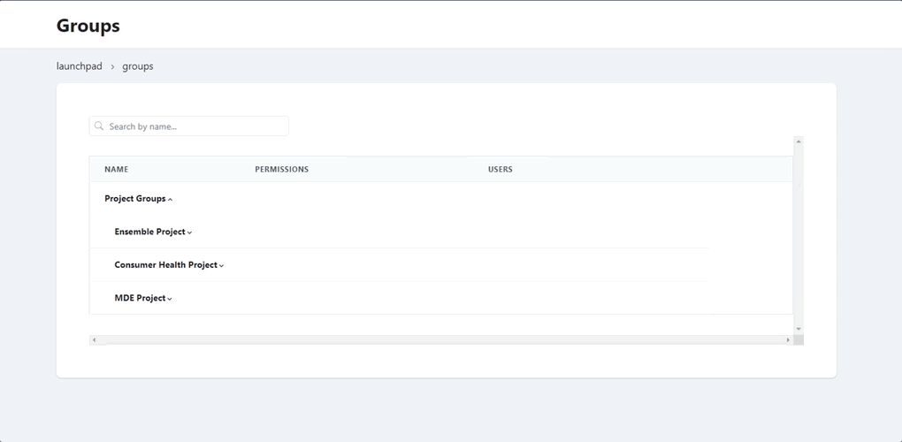 Groups Listing