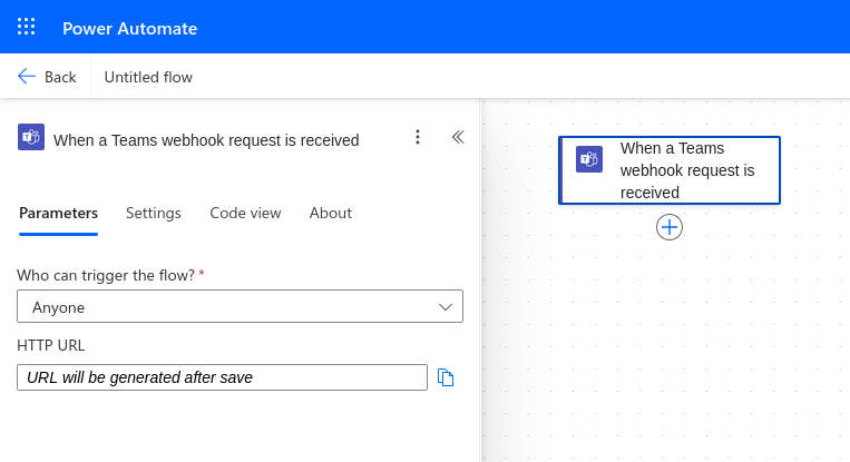 Webhook setup